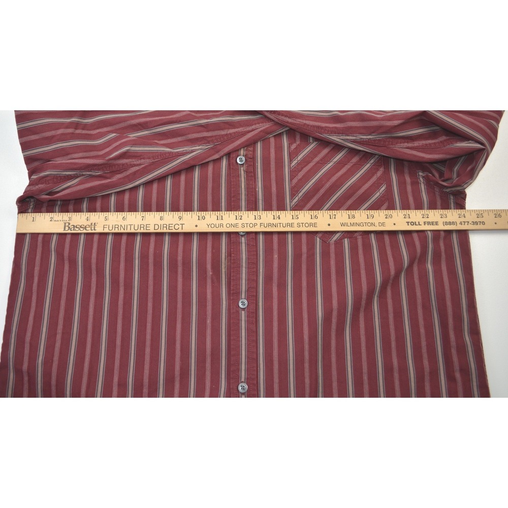 VTG The North Face Mens Plaid Button Up Shirt Long Sleeve‎ Red Tan XL - Picture 5 of 7